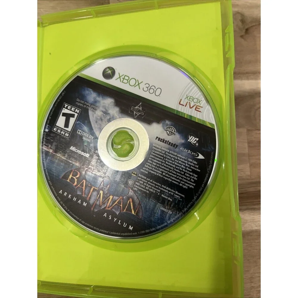 Batman Arkham Asylum - Gamestop‎ Edition (Microsoft XBOX 360, 2009) Complete CIB